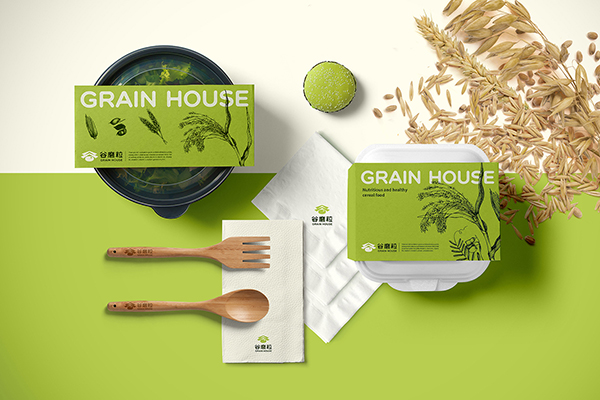 谷磨粒飲品店品牌形象設(shè)計